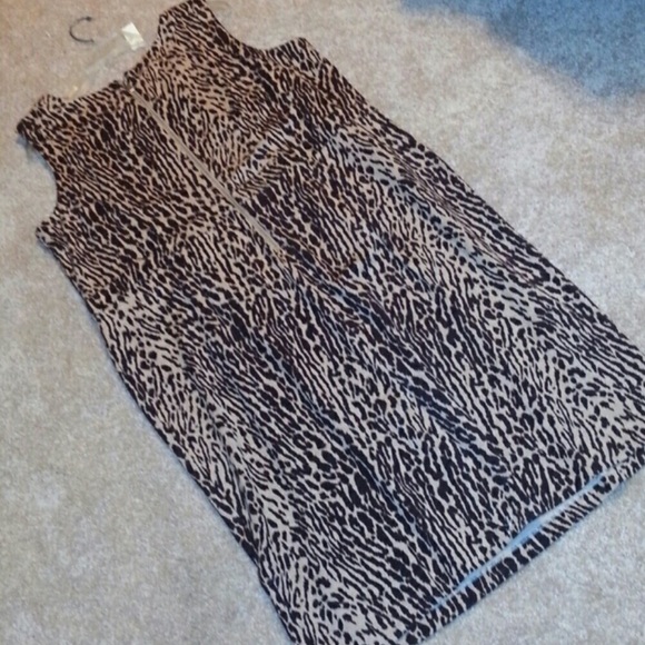 MOVING SALE // Leopard Print Talbots Dress - Picture 2 of 4